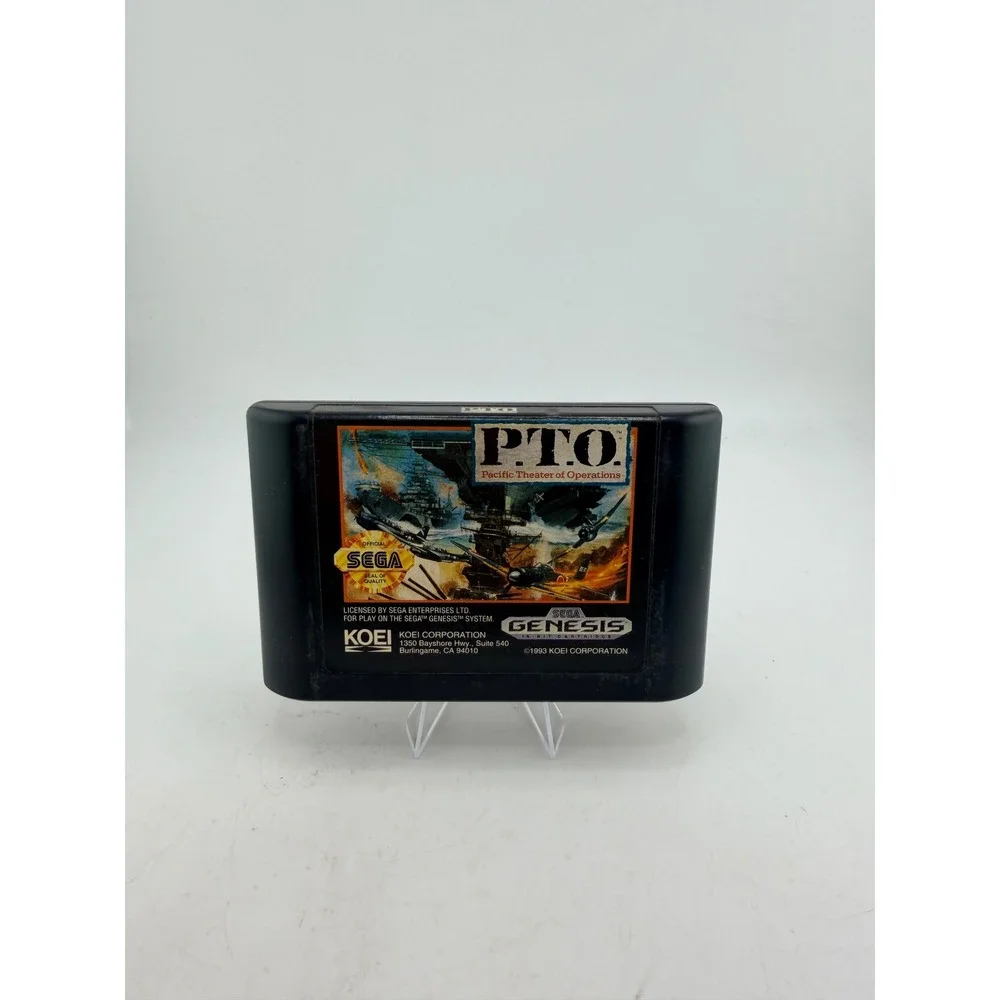 PTO Pacific Theater‎ of Operations Sega Genesis 1993 Koei Strategy Cartridge